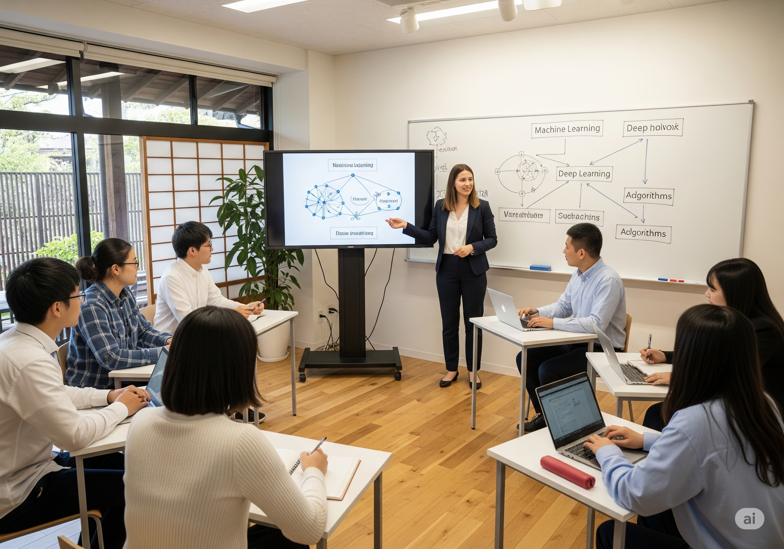 京のAI塾の講義風景
